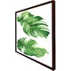 image 3 of Twin botanical leaves (Picture Frame) Brown | Oak | M