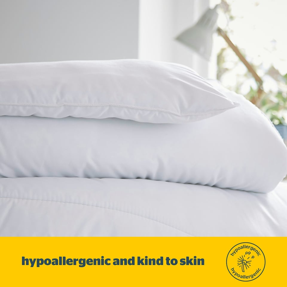image 1 of Silentnight Cooler Summer 4.5 Tog Duvet, Hypoallergenic, Made in the UK, Single