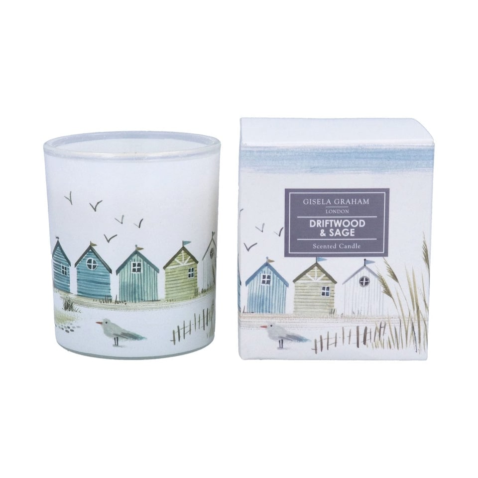 Gisela Graham Driftwood and Sage Scented Candle