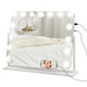 image 1 of HOMCOM Hollywood Dimmable Lighted Makeup Mirror with Magnifier, USB Port