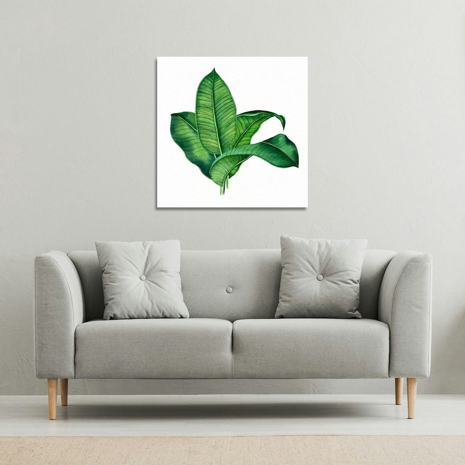 image 1 of Bunched Leaves (Canvas Print) 114 x 114 x 4cm