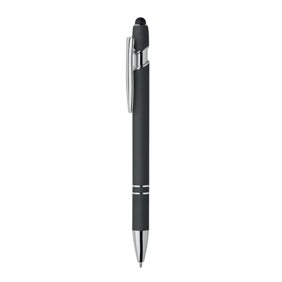 image 1 of MidOcean Siparo Aluminium Stylus Pen | Black | Black | 14cm x 1cm | 1