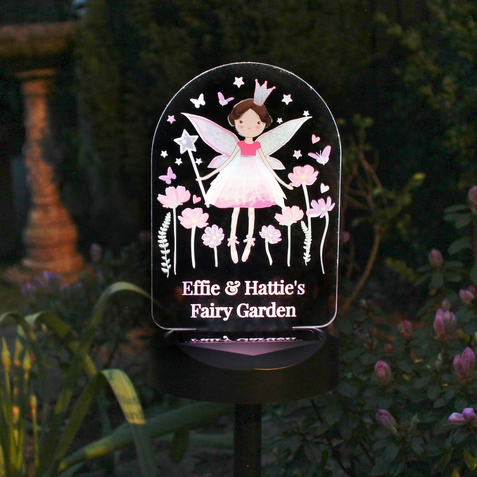 image 1 of Personalised Fairy Princess Solar Light