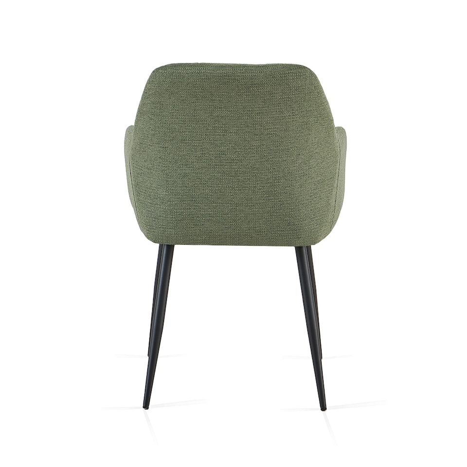 image 1 of SONARA Dining Chair Set of 2, Water-Repellent Plush Chenille Upholstered for Dining Room | Green