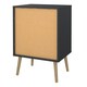 image 4 of Cumbria Nightstand 1 Door + 1 Drawer Dark Grey