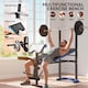 image 4 of HOMCOM Adjustable Weight Bench with Leg Developer Barbell Rack for Home Gym