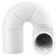 image 1 of SPARES2GO Vent Hose for Logik Air Conditioner Conditioning 3m 5" Extension Pipe | White