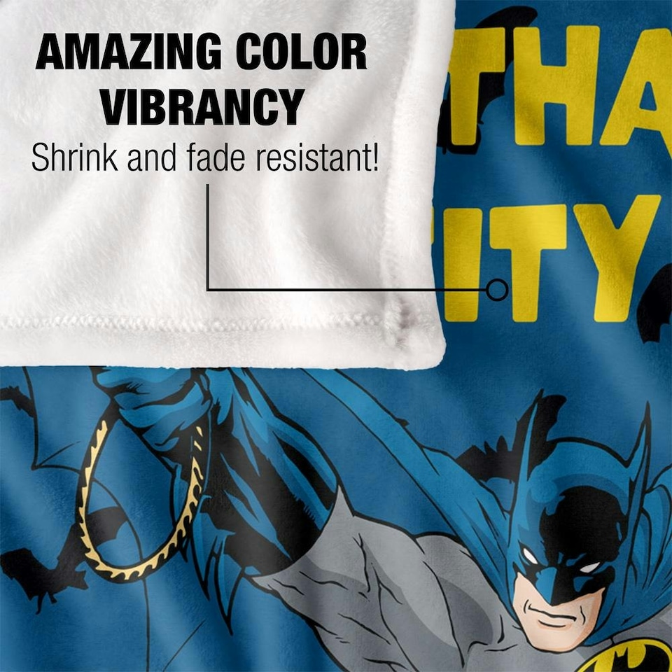 image 1 of Batman Gotham City Hero Blanket - Multicoloured - One Size