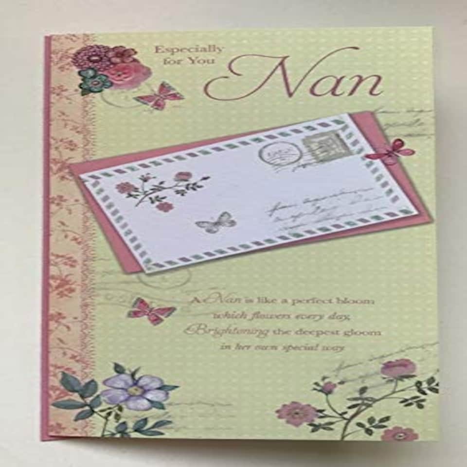 image 1 of Nan Lovely Verse Happy Birthday Traditional Slim Card