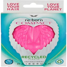 Tangle Angel Hairbrush Detangling Wet or Dry Hair Pink Compact Anti Bacterial