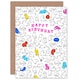 image 1 of Cat Lover Pet Hobbies Pattern Animal Birthday Greeting Card