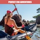 image 4 of GEEZY Inflatable Kayak Two-Person Boat with Paddle Black