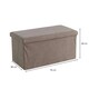 image 1 of Malmo Lift-Up Storage Ottoman Chest Box Grey