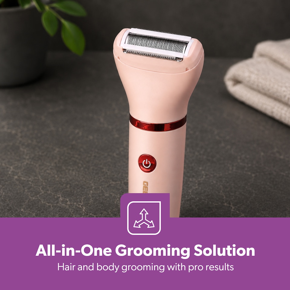 image 1 of GEEPAS 3-in-1 Waterproof Lady Shaver Set