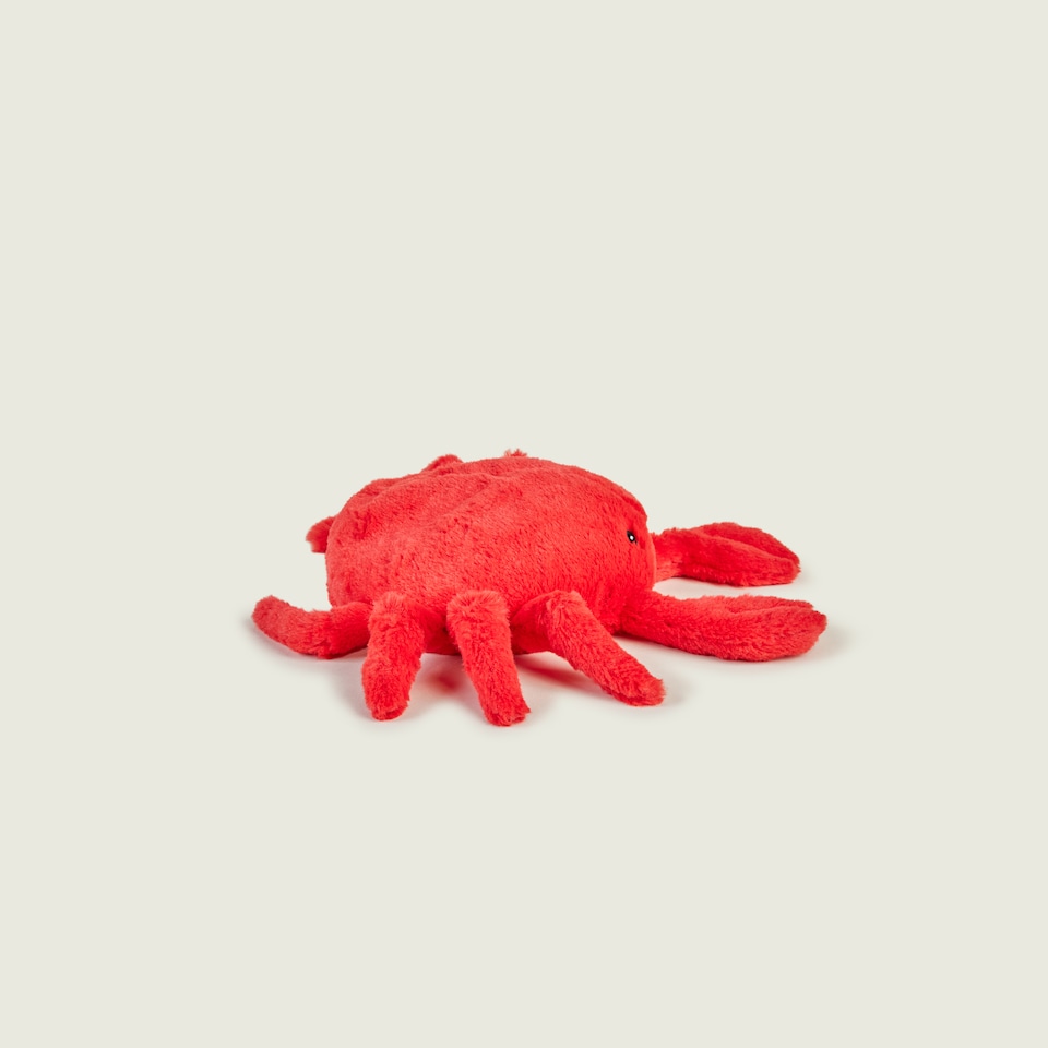 image 1 of Warmies Plush Crab Microwavable Weighted Teddy with French Lavender Scent, Hot or Cold for Cool Relaxation and Warm Relief