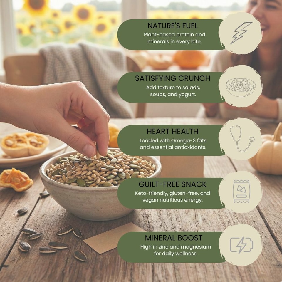 image 1 of Minton & Donello Sunflower and Pumpkin Seed Mix 6 x 500g