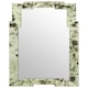 image 1 of Interiors by Premier Rectangular And Cut Out Frame Wall Mirror Green