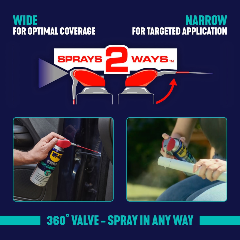 image 1 of WD-40 Specialist White Lithium Grease 400ml & Multi-Use Lubricant 450ml