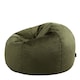 image 8 of Kingston Classic Velvet Bean Bag Chair Olive Green Bean Bags | Green | Olive Green | 1
