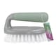 image 2 of JVL Cleaning Caddy Set with Soap Dispensing Dish Brush, Scrubbing Brush, Microfibre Cloth, Microfibre Cleaning Mitt & 3 in 1 Window Squeegee Household Cleaning Kit