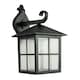 image 2 of Classic Matte Black Die-Cast Aluminium Metal Exterior Lantern Wall Light Fitting