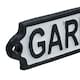 image 3 of Garden Cast Iron Sign Plaque Door Wall House Gate Fence Post Yard Shed
