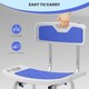 image 8 of HOMCOM Shower Stool for Elderly Disabled Adjustable Shower Stool Blue