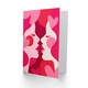 image 2 of Kissing Women Bold Pink Love Modern Abstract Valentine's Day Card