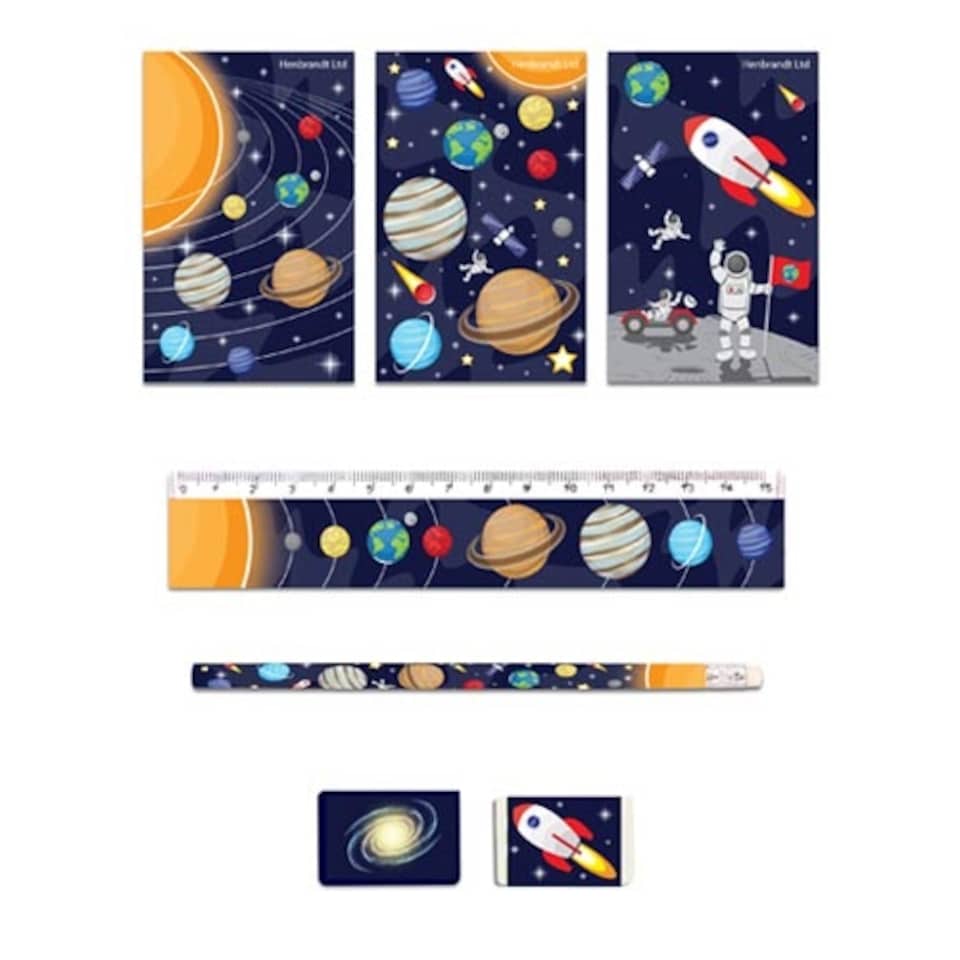Assorted Space Stationery Favour Set