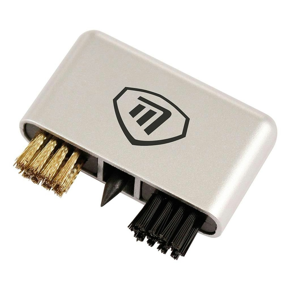 Masters 3 in 1 Club Cleaner Brush - Silver/Black/Gold - One Size