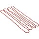 image 2 of Unique Party Beaded Metallic Necklace (Pack of 4) - Red - One Size One Size