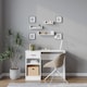 image 4 of Set of 3 U-Shaped Floating Wall-Mounted Shelves | White | 1