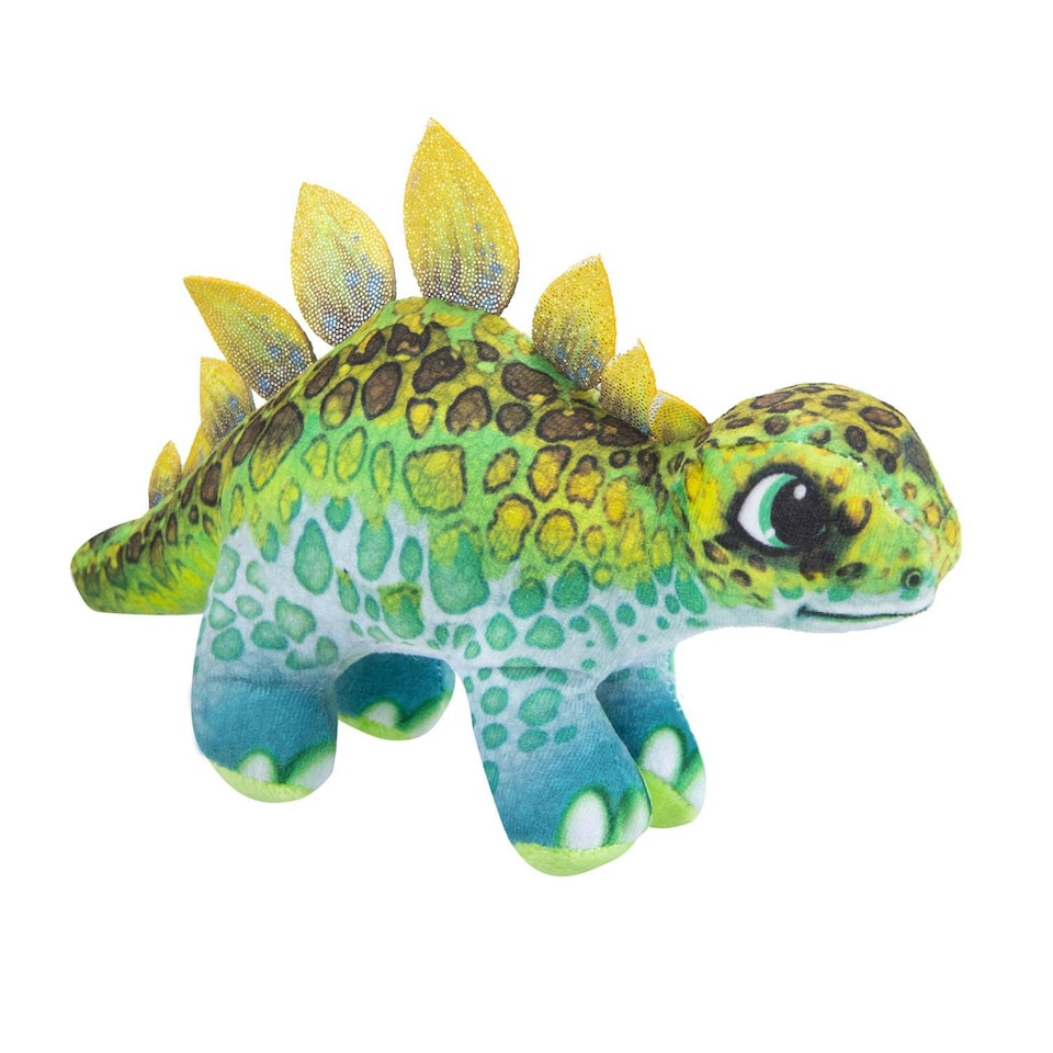image 1 of Dinosaur Stegosauras Soft Toy Dino Plush Cuddly Soft Fluffy Plushie 30cm Green