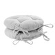 image 1 of Harbour Housewares Round Garden Chair Seat Cushions - Grey - Pack of 2 | Grey | Grey