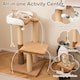 image 4 of COSTWAY Cat Tree 112cm Modern Kitty Tower w/Padded Perch