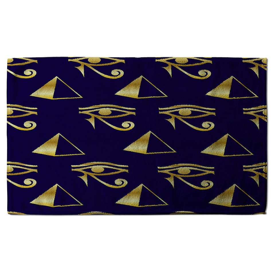 image 1 of Gold Pyramid & Eye Of Horus (Bath Towel)