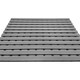 image 2 of PVC Duckboard Non-Slip Shower Mat - 61cm x 43cm | Grey | Grey
