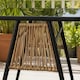 image 7 of Valena Patio Garden Bistro Set 3 Piece Rattan Outdoor Furniture Table & Chairs