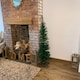 image 8 of 5ft (1.5m) Pencil Style Slim Artificial Christmas Tree in Plain Green