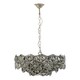 image 1 of Interiors by Premier Grey Glass Chandelier Grey