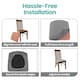 image 7 of Dining Seat Chair Covers Stretchable Spandex High-Back Slipcovers