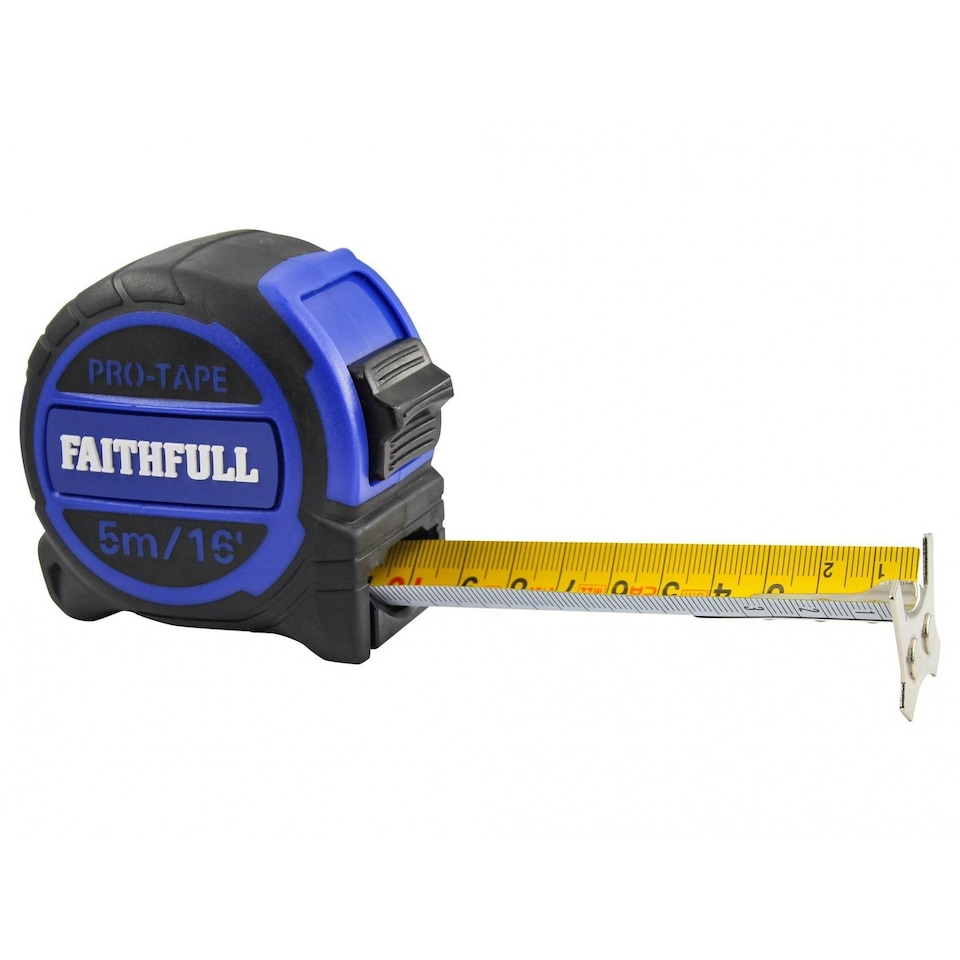 Faithfull Pro Tape Measure - Multi Colour - 5m/16ft