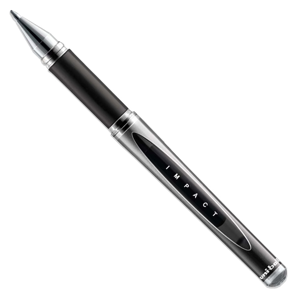 image 1 of Uni-Ball UM-153S Gel Impact Broad Rollerball Pen 1.0mm Pack of 12