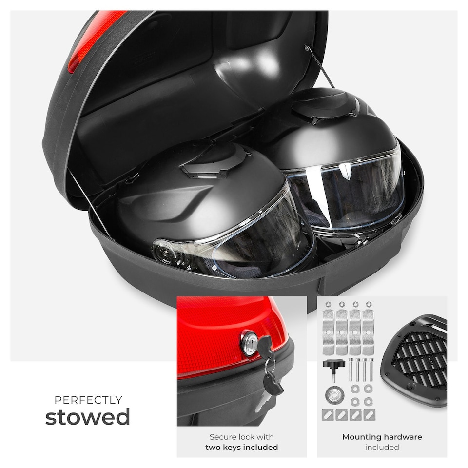 image 1 of Top box for motorcycle approx. 48 litres | Black