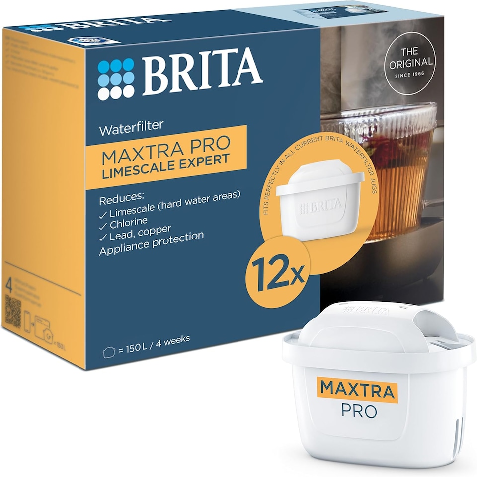 image 1 of BRITA MAXTRA PRO Limescale Expert Water Filter Cartridge 12 Pack (New) - Original BRITA Refill