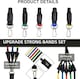 image 3 of 11Pcs Yoga Exercise Bands Resistance Tubes Set Fitness Workout Gym Equipment Stretch Band 5 Anti-Break 2 Foam Handle upto 150LB