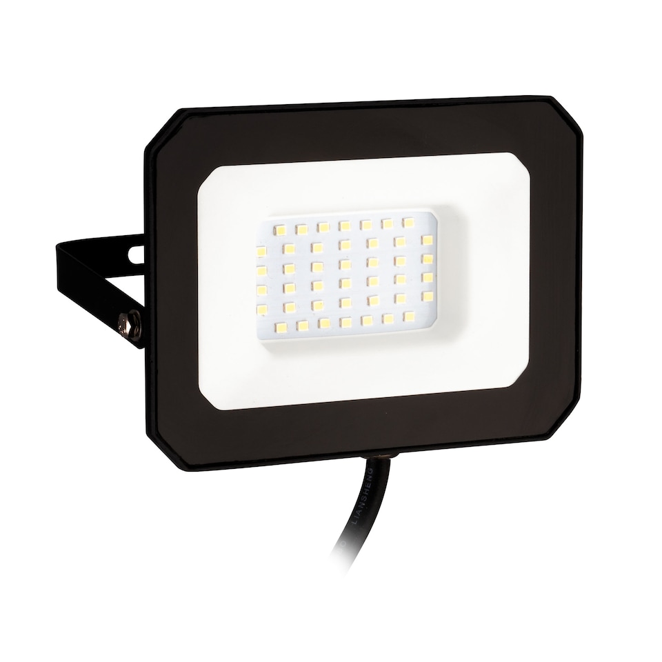 image 1 of EGLO Basic Risacca-E Black Aluminium Outdoor Flood Light, 30W | White