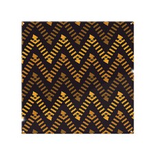 Freehand Horizontal Zigzag Chevron Stripes Boho Chic Splash Back | White