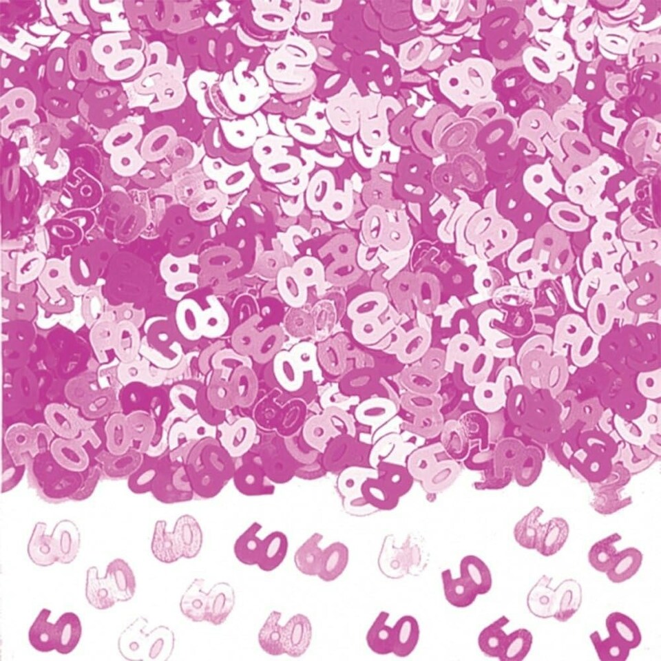 Amscan 60 Shimmer Confetti - Pink - One Size