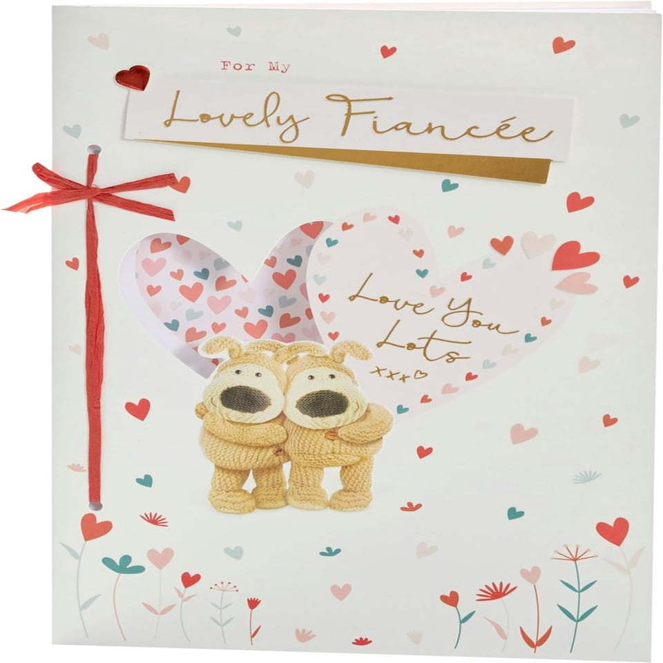 image 1 of Boofle Couple Cute Design Fiancée Valentine's Day Card